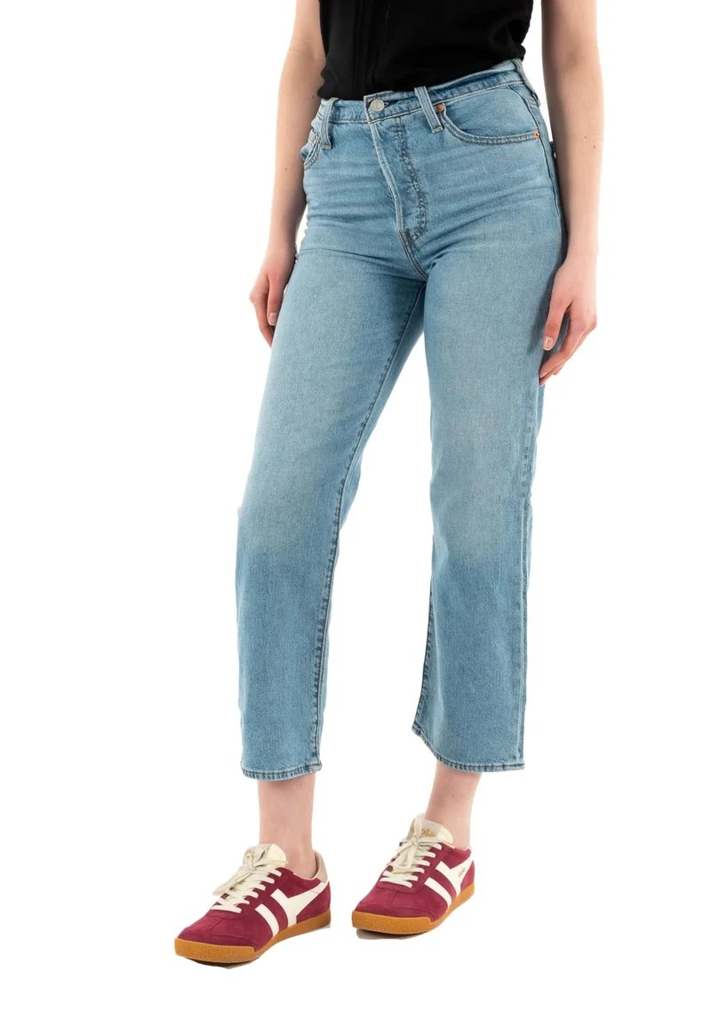 Levi's Ribcage Straight Ankle Jeans, Cool Winner, 24W / 27L Donna