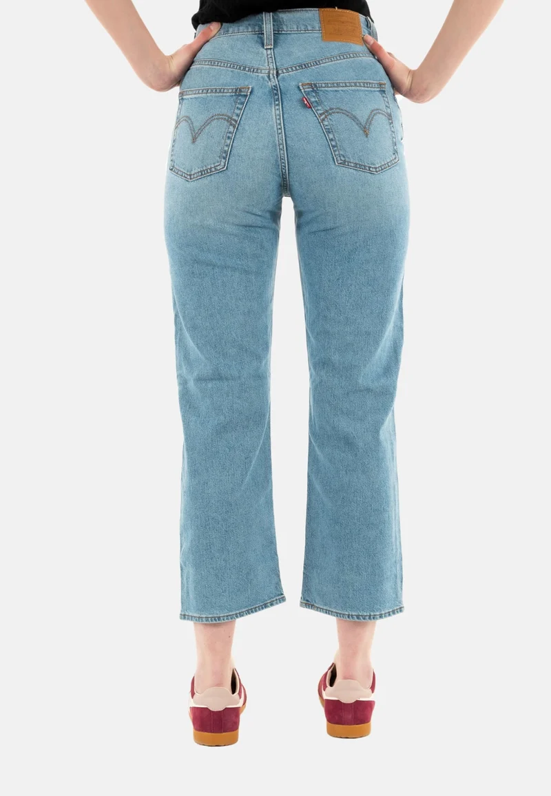 Levi's Ribcage Straight Ankle Jeans, Cool Winner, 24W / 27L Donna