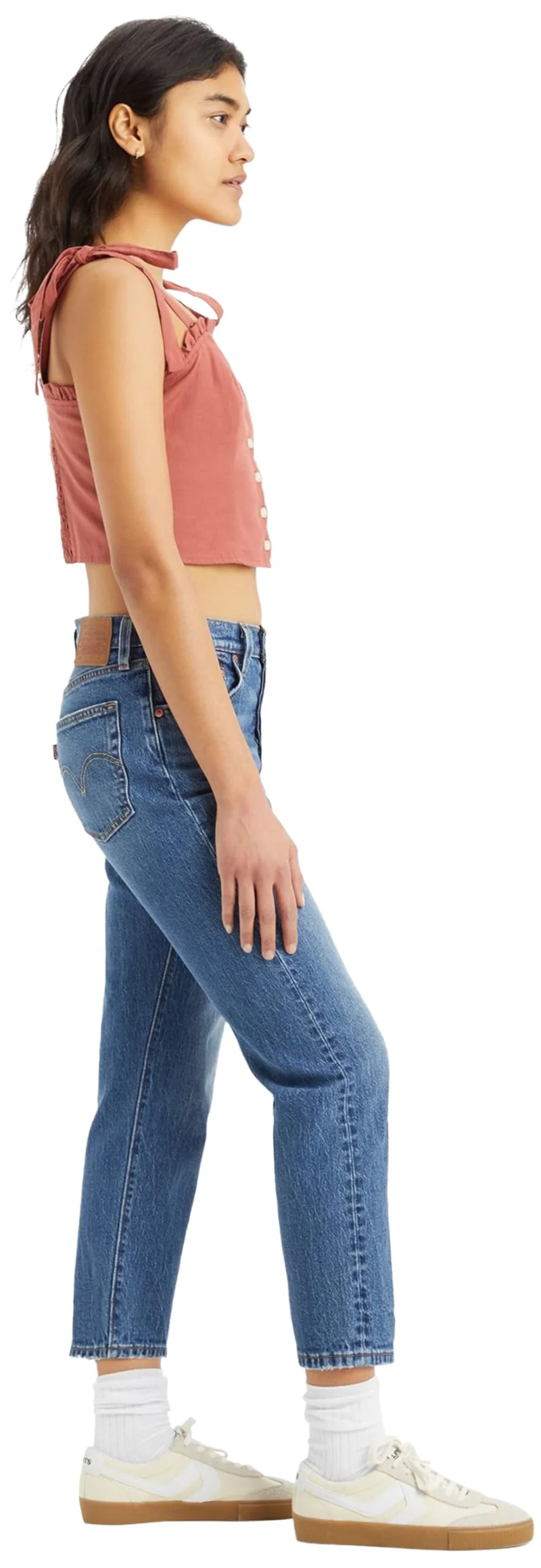 Levi's 501 Crop, Jeans Donna, Erin Can't Wait Stre, 24W / 30L