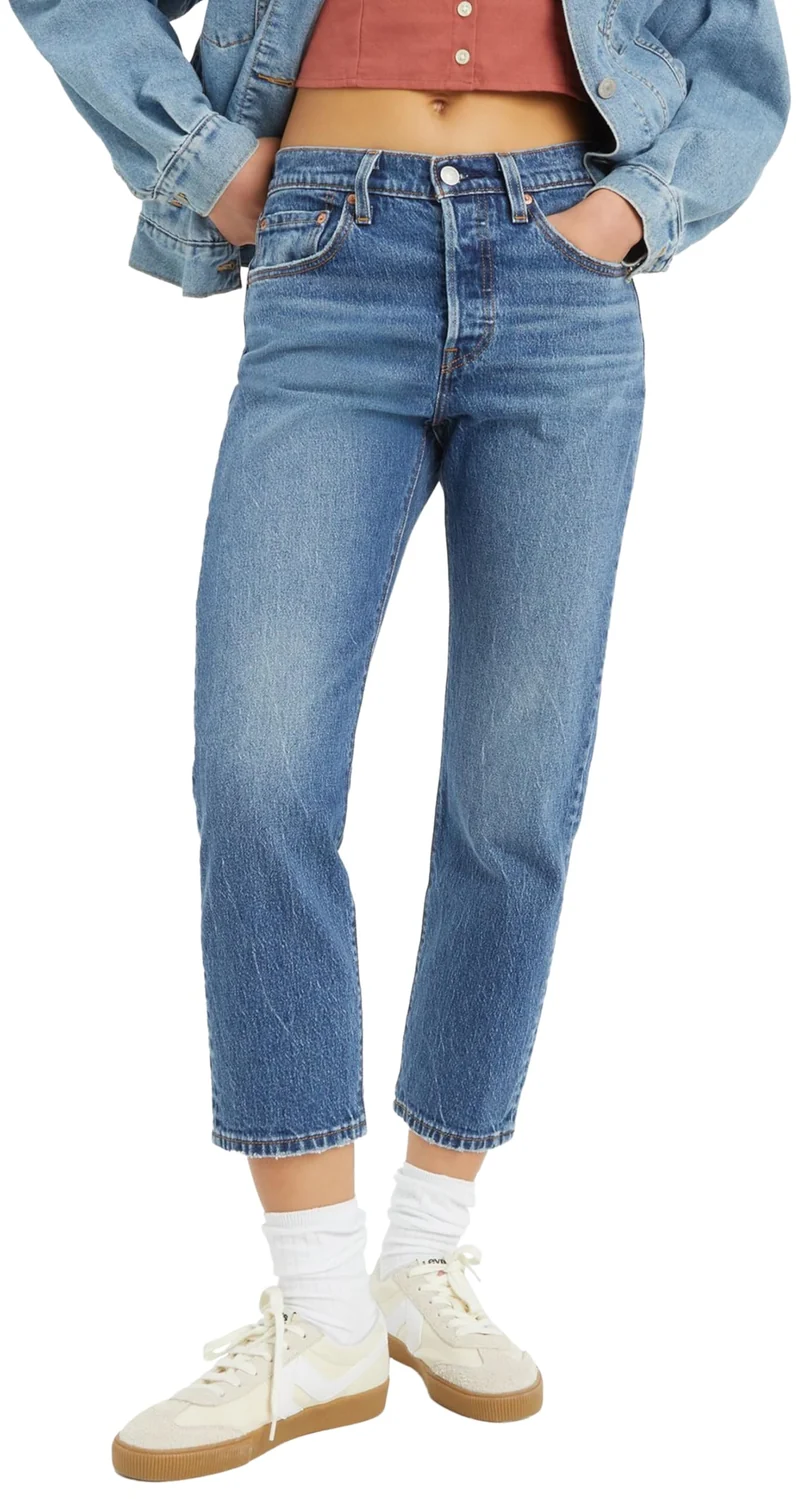 Levi's 501 Crop, Jeans Donna, Erin Can't Wait Stre, 24W / 30L
