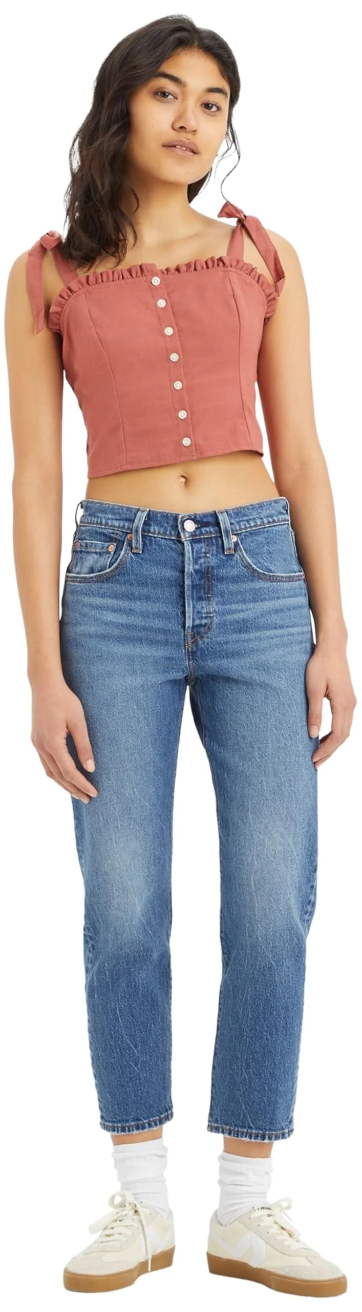 Levi's 501 Crop, Jeans Donna, Erin Can't Wait Stre, 24W / 30L