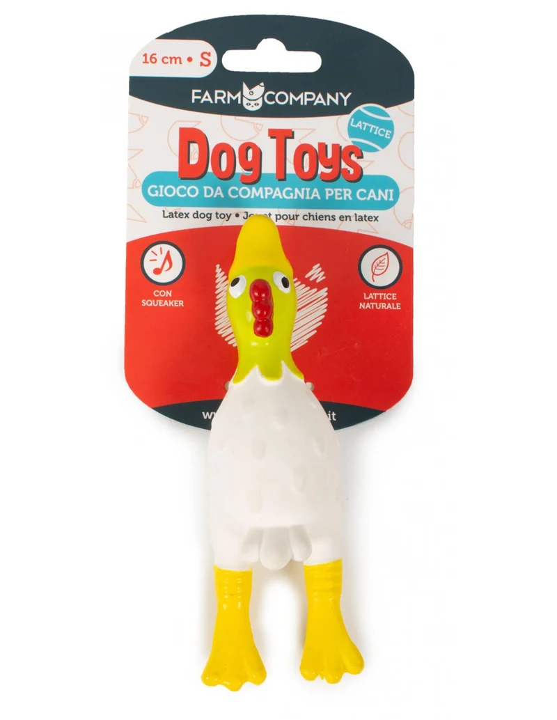Gioco Pollo in lattice con squeaker - Farm Company