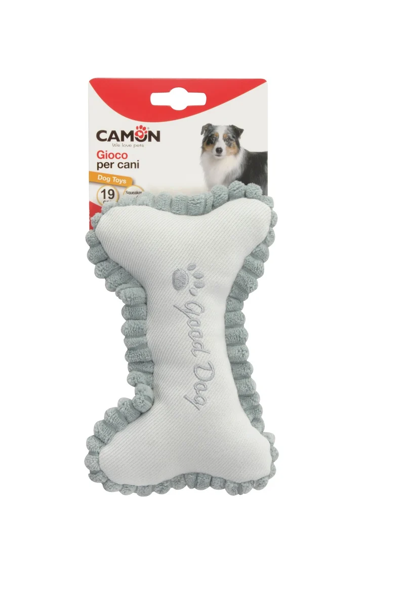 Gioco "Osso in Tessuto" con squeaker - Camon