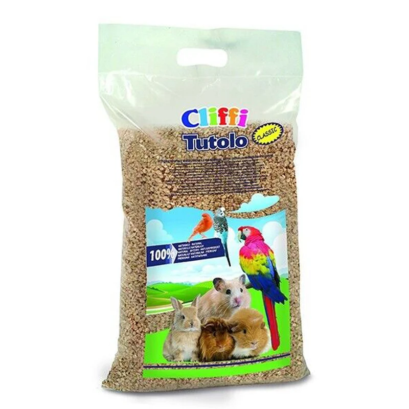 Cliffi Tutolo Lettiera Vegetale Biodegradabile per Roditori Rettili Uccelli 8L