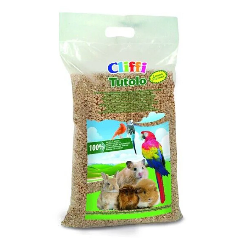 Cliffi Tutolo Lettiera Vegetale Biodegradabile per Roditori Rettili Uccelli 8L