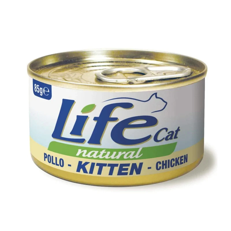 Life Cat Natural Kitten Pollo 85g - Cibo Umido per Gatti Cuccioli