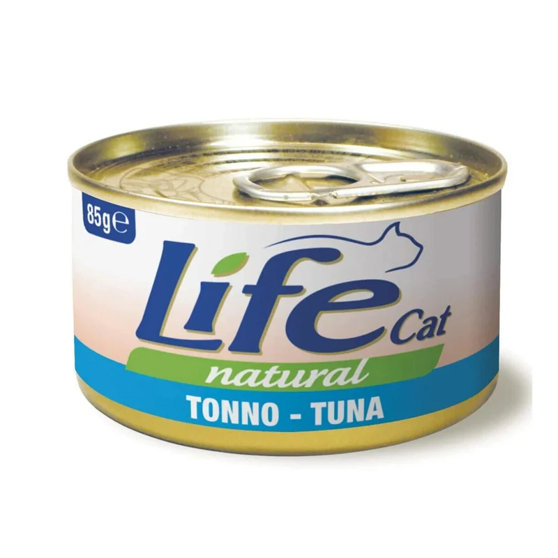 Life Cat Natural Tonno 85g - Cibo Umido per Gatti Scatolette da 85 g