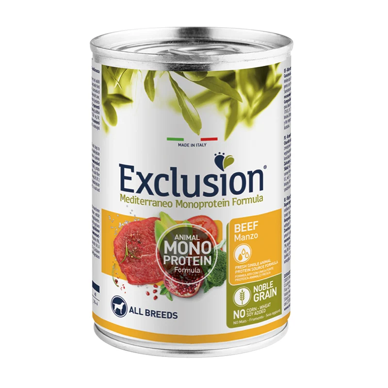 Exclusion Adult Manzo All Breeds Alimento Umido per Cani Adulti 400g