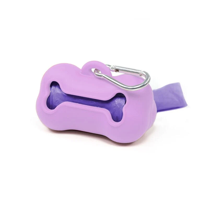 IMAC Porta Sacchetti Igienici Silicone Cane Osso + Rotolo