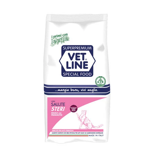 Vetline Gatto Salute STERI Maiale con Prosciutto
