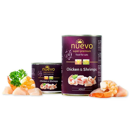 Nuevo Adult Pollo e Gamberetti Umido Gatto