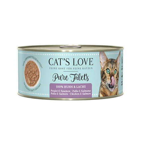 Cat's Love Umido Gatto Adult Filetti Salmone e Pollo