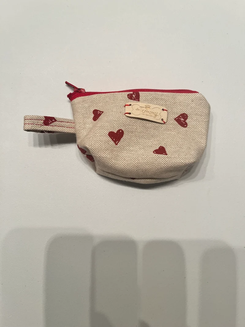 Portasacchetti in tessuto Beige con Cuoricini - Da Tommy Pet Boutique