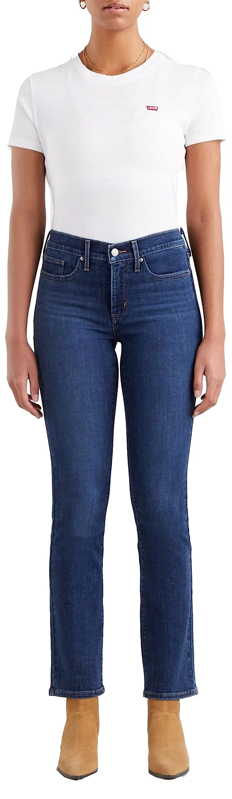 Levi's 314 Shaping Straight, Jeans Donna, Lapis Dark Horse, 27W / 30L