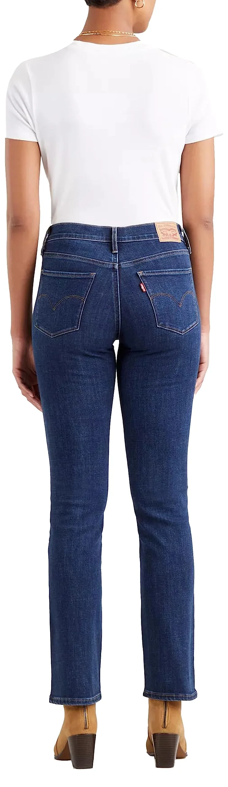 Levi's 314 Shaping Straight, Jeans Donna, Lapis Dark Horse, 27W / 30L