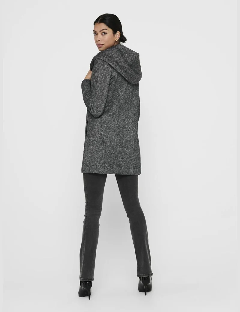 ONLY Coat ONLSEDONA Coat Dark Grey Melange l Dark Grey Melange L