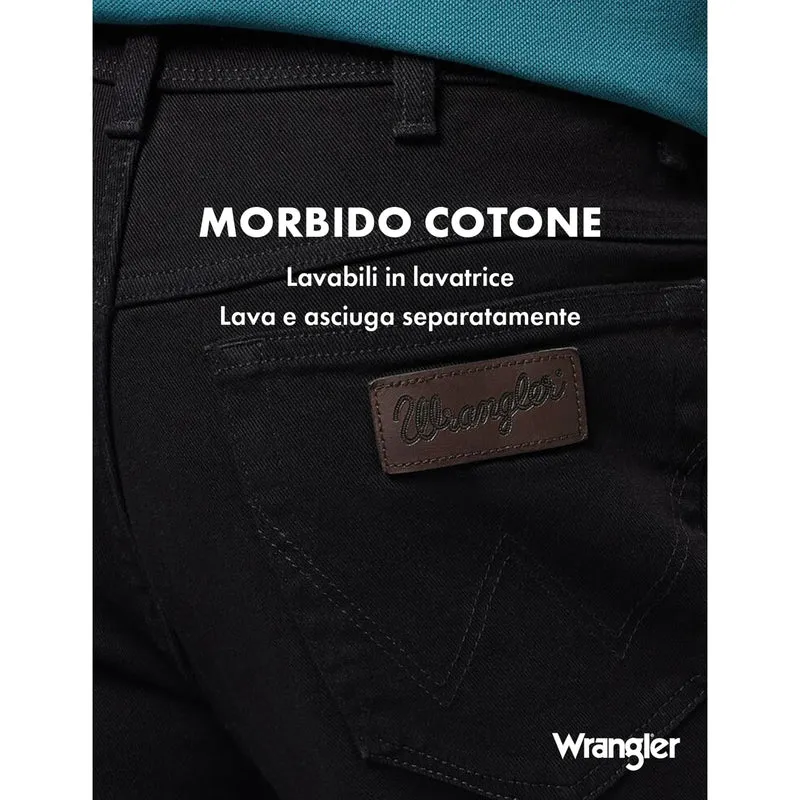 Wrangler Texas, Jeans Uomo, Black Overdye, 40W / 30L