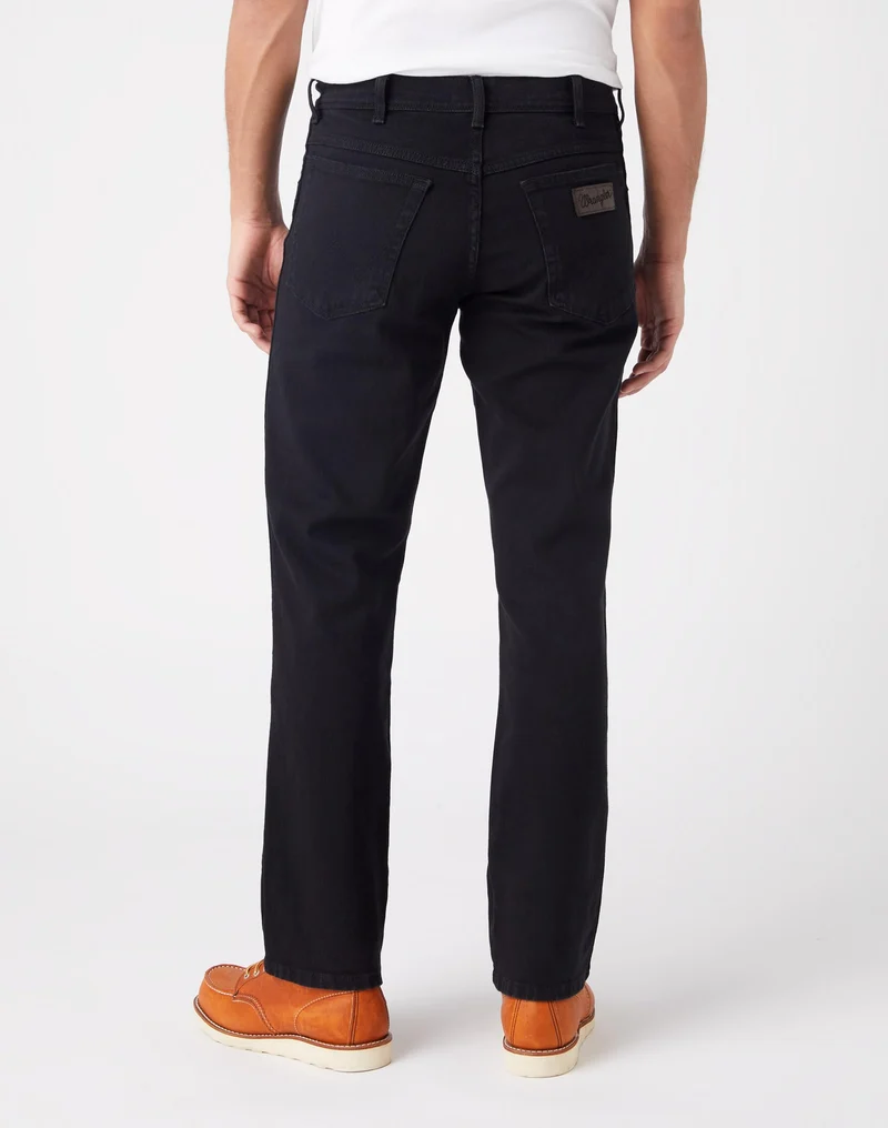Wrangler Texas, Jeans Uomo, Black Overdye, 40W / 30L
