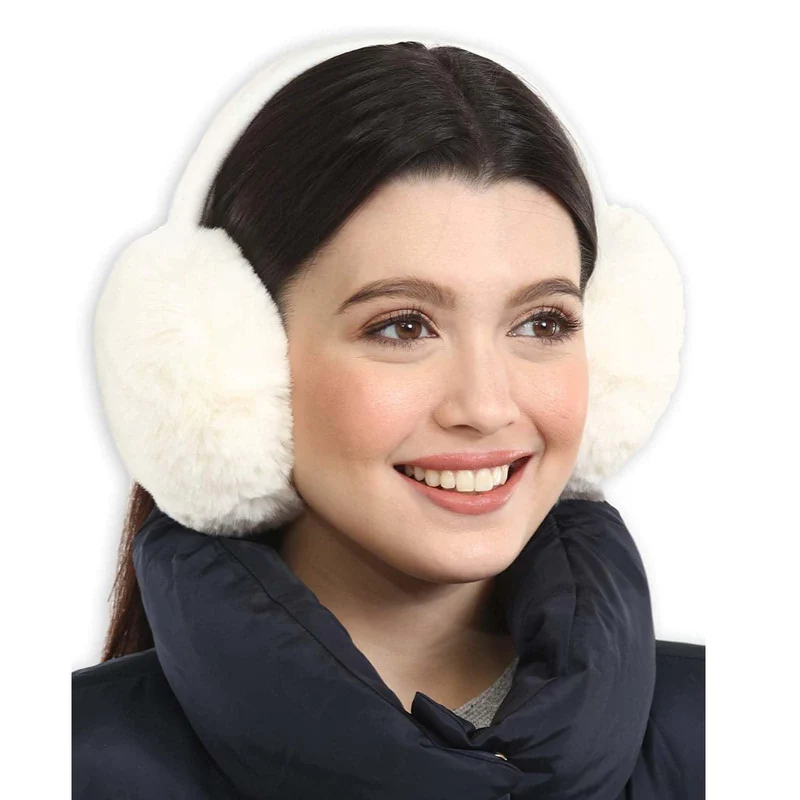 Bcenoilua Paraorecchie Invernali da Donna Pieghevoli Paraorecchie Peluche Termiche Protezione Moda Accessori Esterno di Inverno