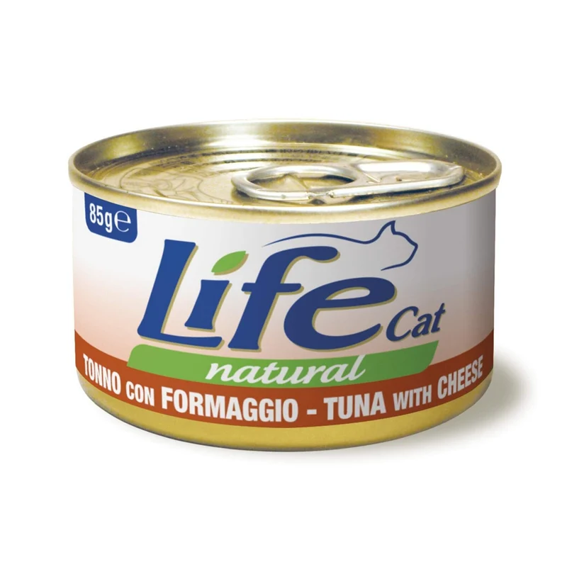 Life Cat Filetti di Tonno con Formaggio 85g - Cibo Umido per Gatti