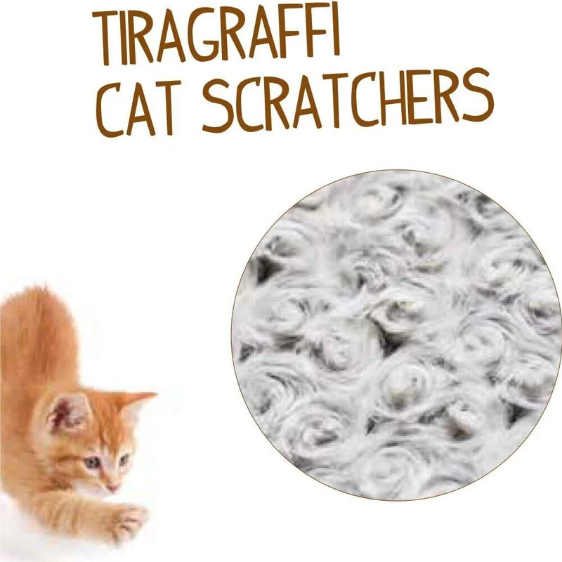 Imac Iris Tiragraffi in Sisal con Basi Ricoperte in Peluche Tiragraffi per Gatti