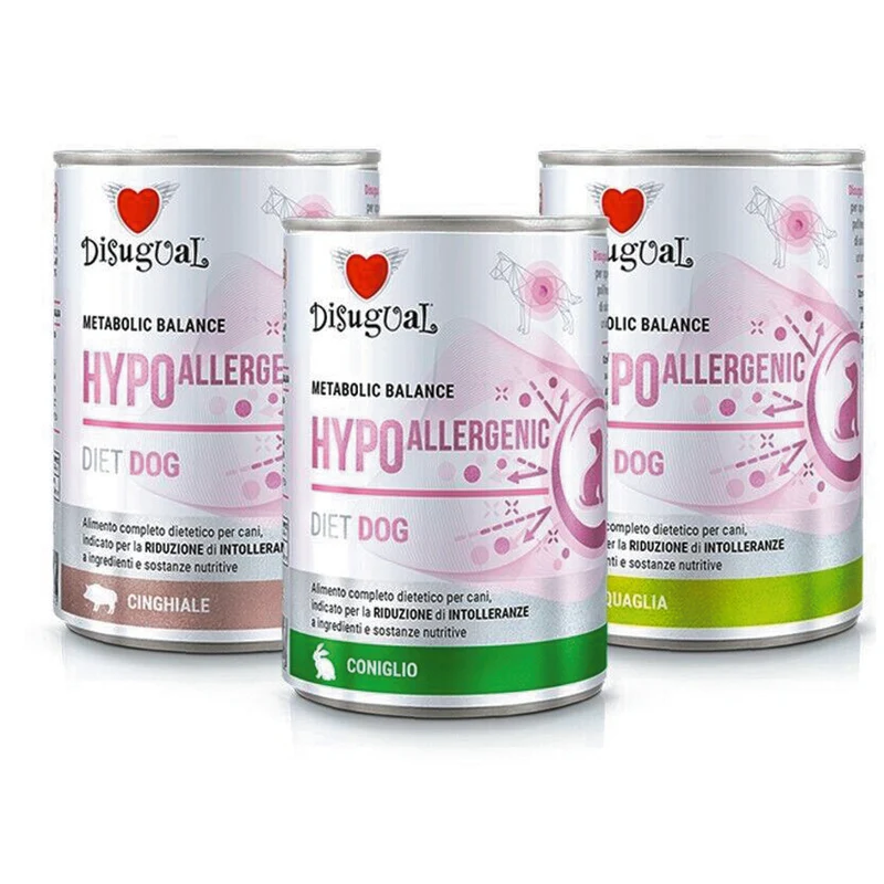 Disugual Hypoallergenic Alimento Umido per Cani con Allergie 400g