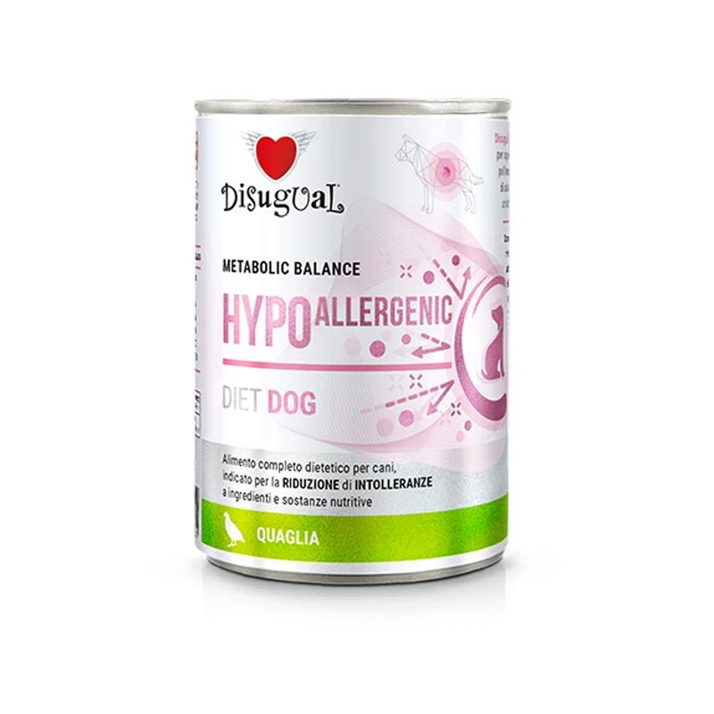 Disugual Hypoallergenic Alimento Umido per Cani con Allergie 400g