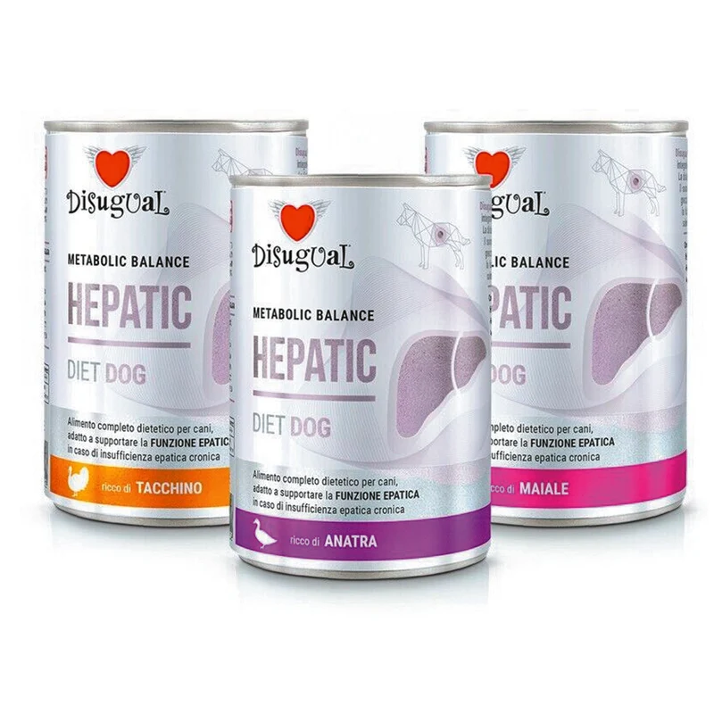 Disugual Hepatic Dog Alimento per Cani con Problemi Epatici 400 g