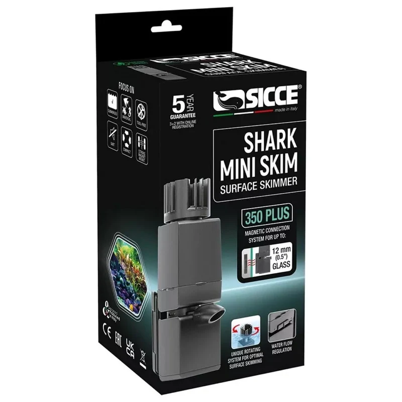 SICCE Shark Mini Skim 350 Skimmer Superficie Acqua Dolce