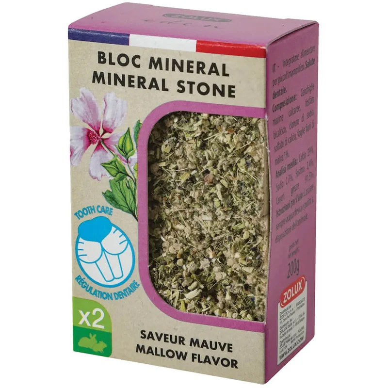 Zolux Blocco Minerale Eden Malva 2x100g
