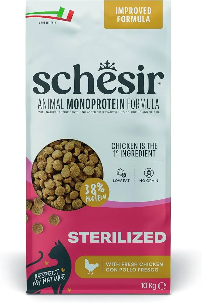 Schesir Animal Monoprotein Sterilized Pollo Gatto 10kg