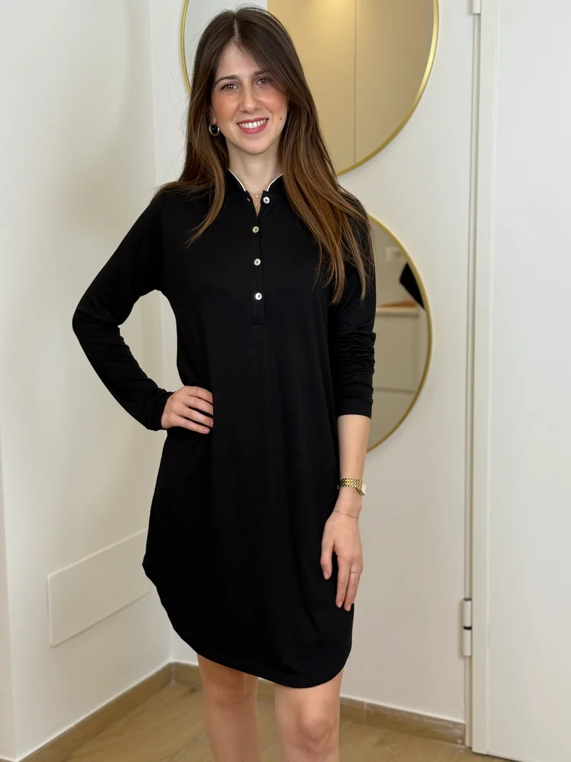Camicia da Notte Donna Piping