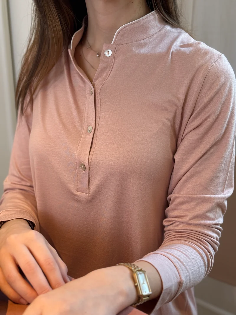 Camicia da Notte Donna Piping