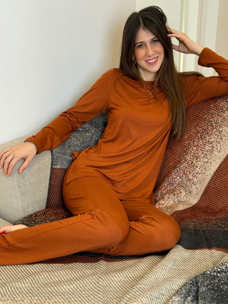 Pigiama Donna Viscosa Naturale