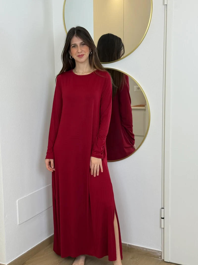 Abito Donna Viscosa Lungo