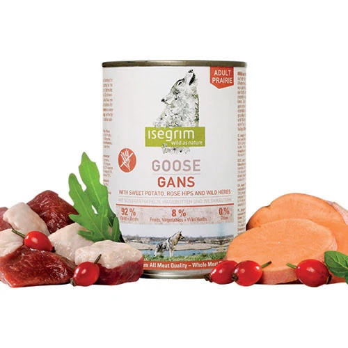 Isegrim Wild Oca Patata Dolce e Rosa Canina Umido Cane