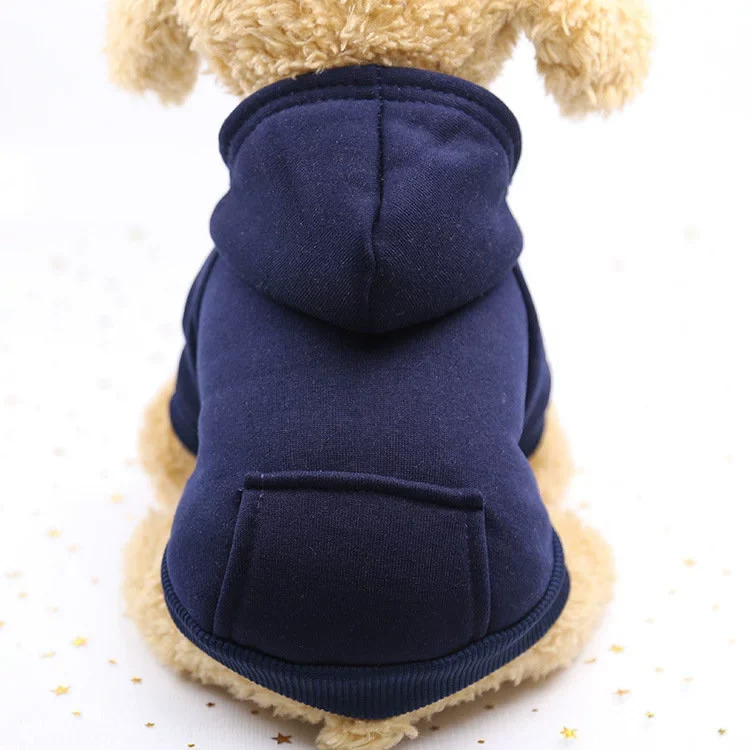 Autumn Winter Sweater Denim Pocket Two-Legged Clothes Sports Style Pet Clothes Dog Cat Clothes Pet Supplies