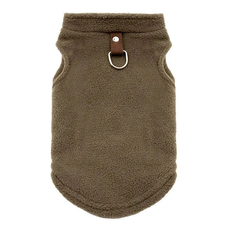 Autumn Winter Sweater Denim Pocket Two-Legged Clothes Sports Style Pet Clothes Dog Cat Clothes Pet Supplies