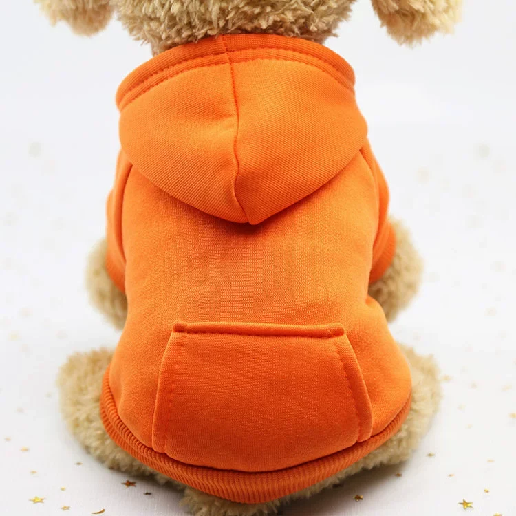Pet Autumn Winter Sweater Pocket Two Feet Sports Wind Dog Cat Teddy Bichon Clothing Supplies