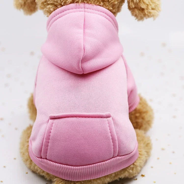 Pet Autumn Winter Sweater Pocket Two Feet Sports Wind Dog Cat Teddy Bichon Clothing Supplies