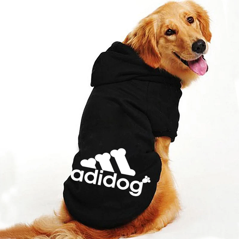 Pet Hoodies Adidog Clothes For Small Dogs Puppy Jacket Sweatshirt Coat Labrador Costume Autumn Winter Keep Warm Pets Clothing