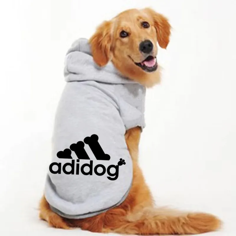 Pet Hoodies Adidog Clothes For Small Dogs Puppy Jacket Sweatshirt Coat Labrador Costume Autumn Winter Keep Warm Pets Clothing