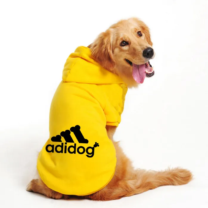 Pet Hoodies Adidog Clothes For Small Dogs Puppy Jacket Sweatshirt Coat Labrador Costume Autumn Winter Keep Warm Pets Clothing