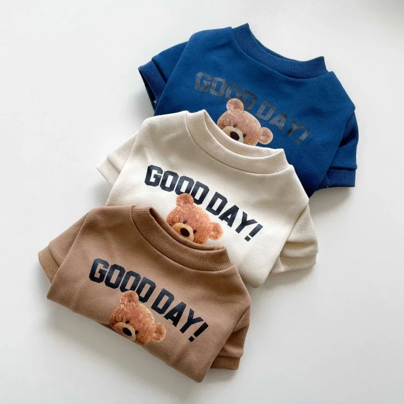 Winter Warm Pet Dog Clothes Cute Bear Dogs Hoodies for Puppy Small Medium Dogs Clothing Sweatshirt Kawaii Clothes 푸들 강아지 옷