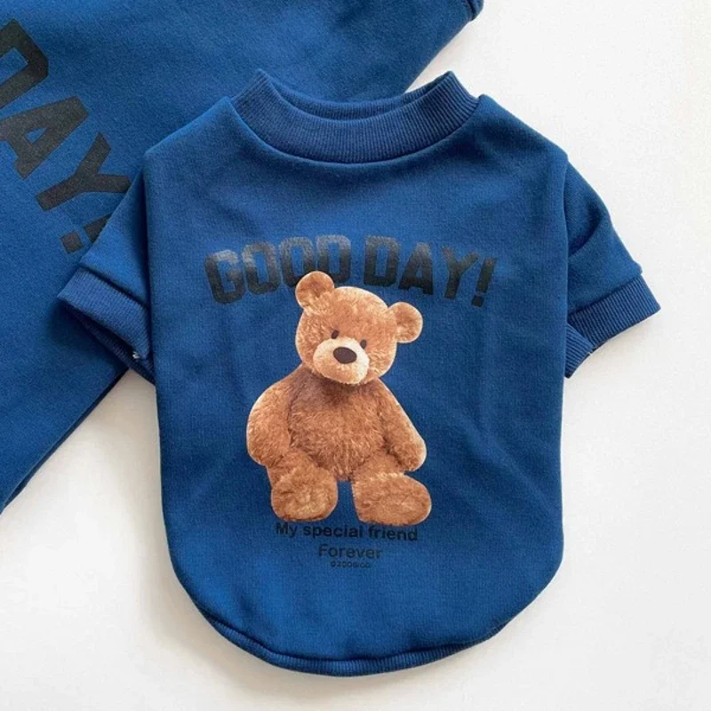Winter Warm Pet Dog Clothes Cute Bear Dogs Hoodies for Puppy Small Medium Dogs Clothing Sweatshirt Kawaii Clothes 푸들 강아지 옷