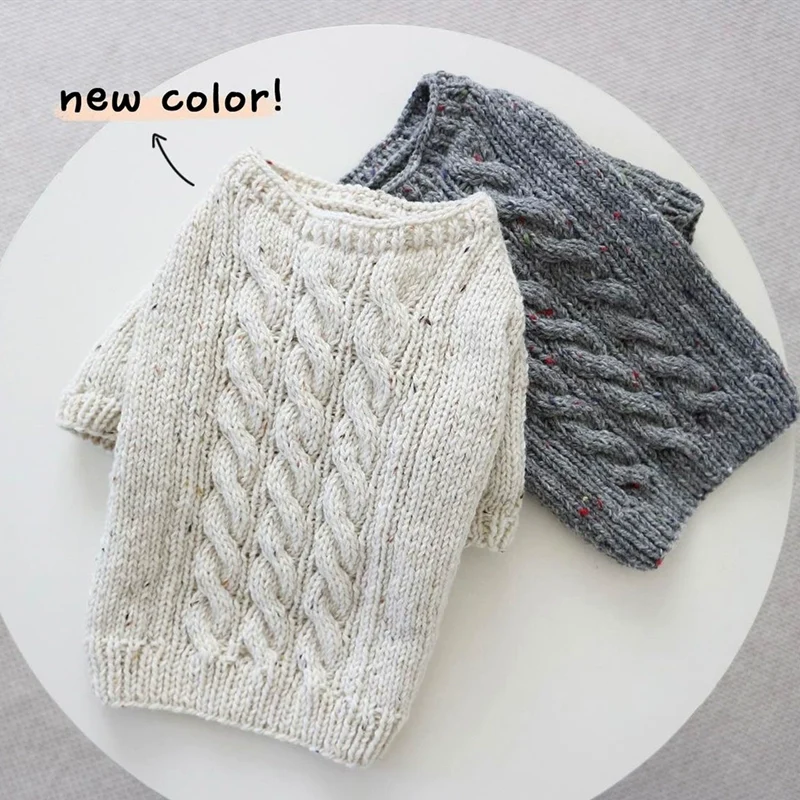 Pet Schnauzer Knitted Sweater Autumn and Winter Clothing Teddy Cat Cat Bichon Small Size Dogs VIP Pomeranian Dog Clothes