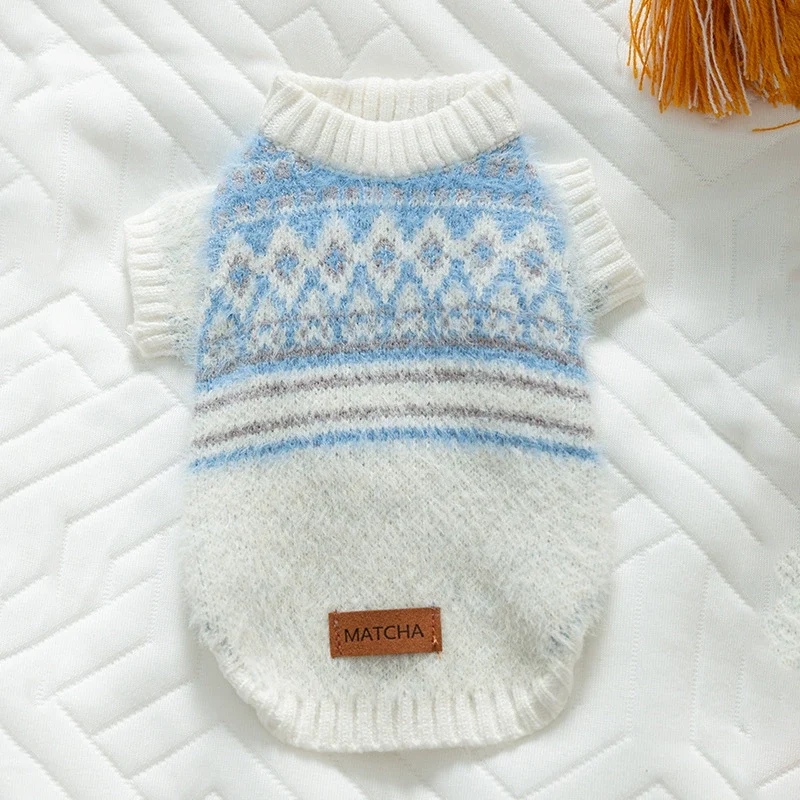 Rabbit Sweater Pet Spring and Autumn Puppy Clothes Small Puppies Winter Teddy Bichon Pomeranian VIP Cat