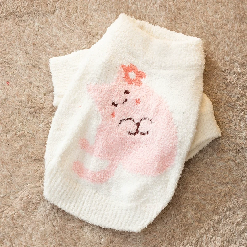 Rabbit Sweater Pet Spring and Autumn Puppy Clothes Small Puppies Winter Teddy Bichon Pomeranian VIP Cat