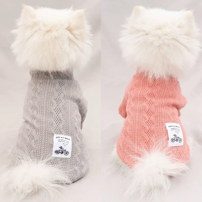 Pet Cute Clothes Autumn Dog Casual Two Feet Apparel Cat Clothing Winter Small Size Dogs Bichon Teddy Bottoming Sweater