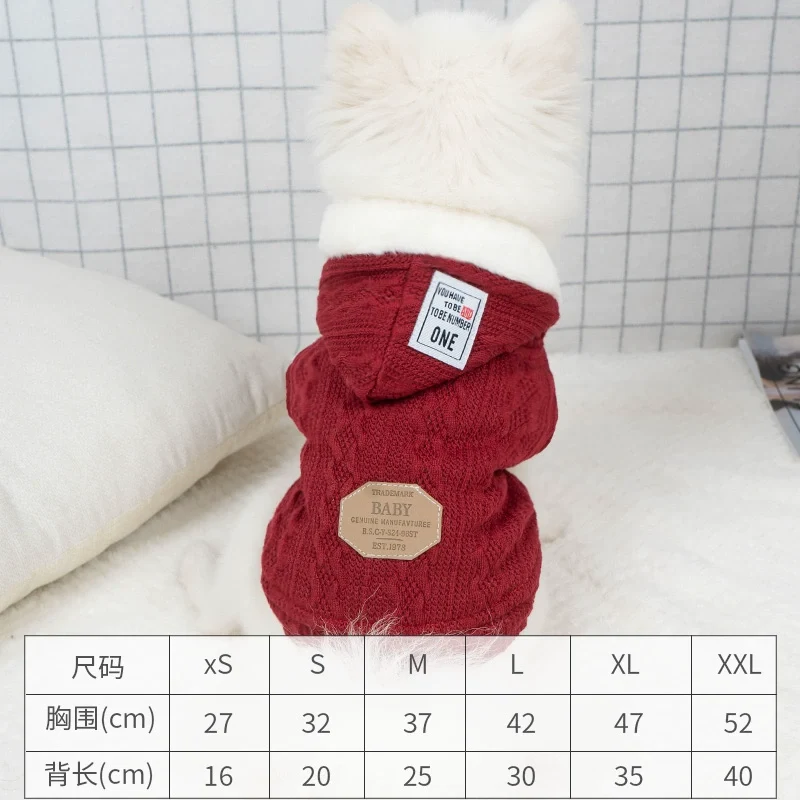 Pet Cute Clothes Autumn Dog Casual Two Feet Apparel Cat Clothing Winter Small Size Dogs Bichon Teddy Bottoming Sweater